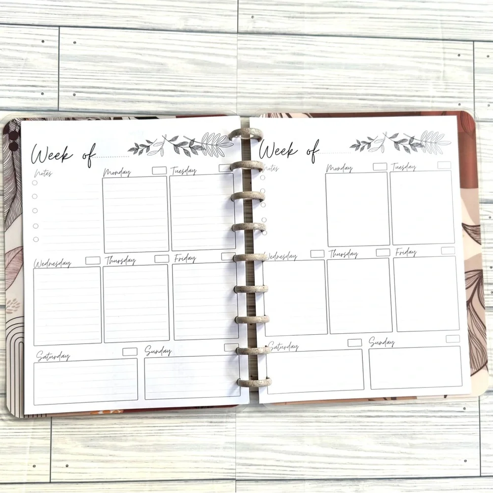 Happy Planner classic weekly layout Boho neutral Be your own kind of Beautiful